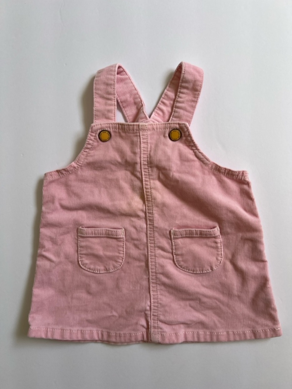 Joe Fresh Pink Corduroy Baby Girl Overall Dress Size 6-12m